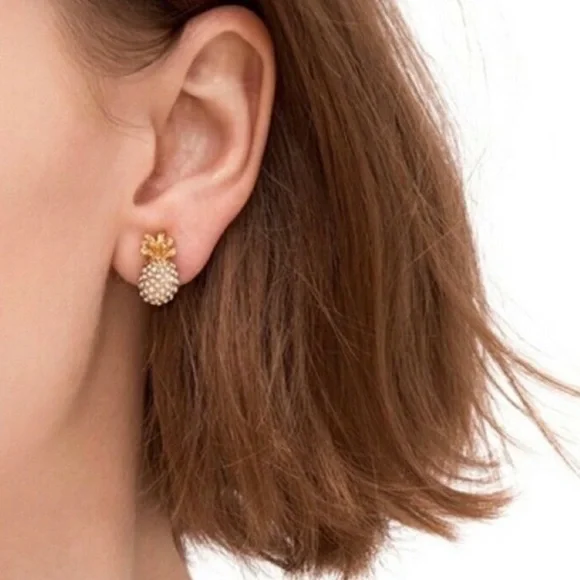 Kate Spade Pineapple🍍Pave Earrings - Picture 8 of 8